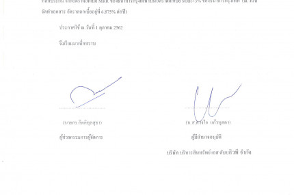 แจ้งปรับอัตราดอกเบี้ยสำหรับสินเชื่อด้อยคุณภาพประเภทมีหลักประกัน (NPL)