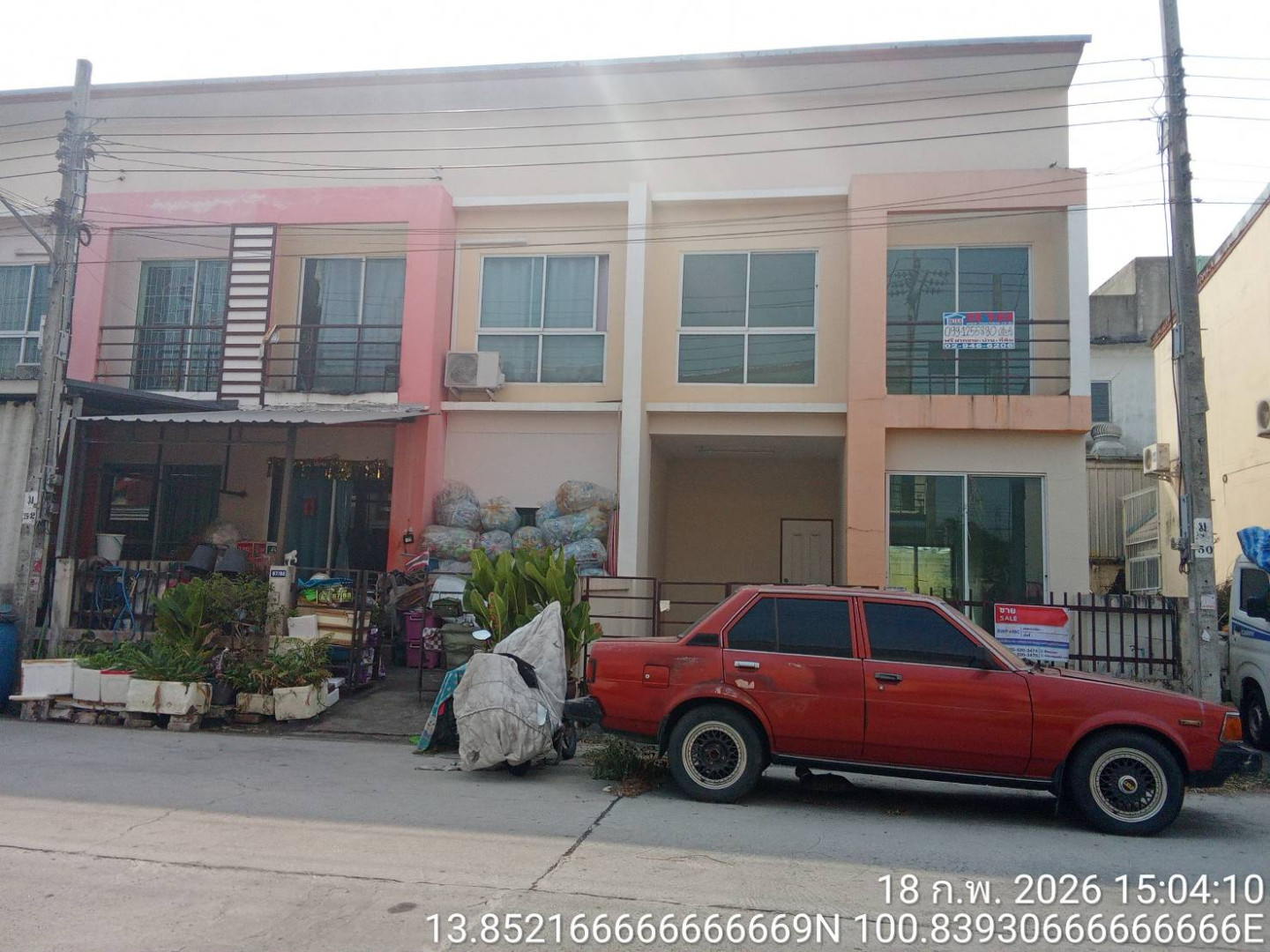 ทาวน์เฮ้าส์ 2 ชั้น หมู่บ้านเพ็ญศิริ 4 เลียบวารี โคกแฝด